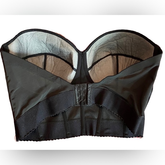 Dominique BLACK Noemi Strapless Backless Bra US 44DD E Bustier - Picture 4 of 7
